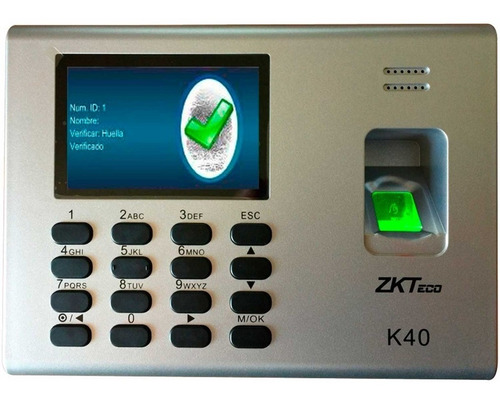 Control Acceso Zk Tecko Zk K40 1000 Huellas Ethernet Usb