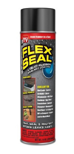 Sellador De Goma Impermeable Spray Flex Seal 14oz Negro #e