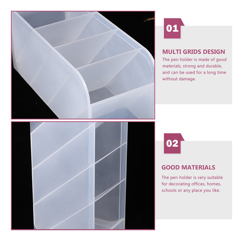 Organizador De Maquillaje Transparente, Bolígrafo, Lápiz Lab