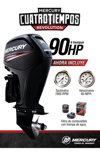 Mercury 90 Elpt 4s Efi - Motor Fuera De Borda 90hp 4 Tiempos