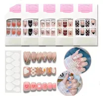 Comprar Uñas Postizas Almendras 24pcs Con Pegamento Vario Modelos