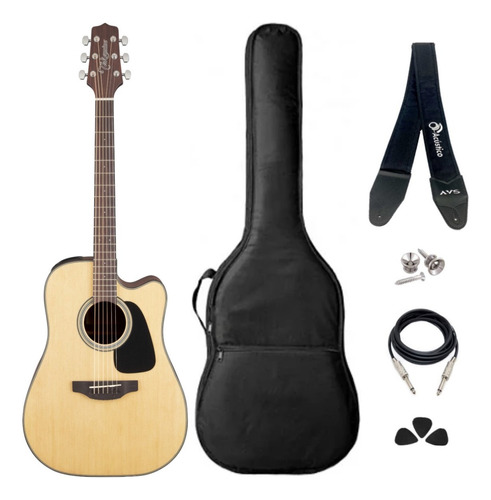 Kit Violão Elétrico Takamine Gd Séries Aço Fosco Completo