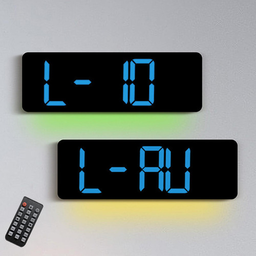 Despertador Digital Mini Relógio De Mesa Relógio Azul