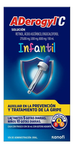 Aderogyl C Infantil Vitaminas Prevención De La Gripe 30ml