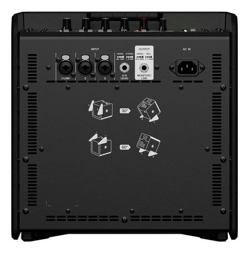 Sistema de som Bluetooth portátil Yamaha Stagepas 200, cor preta