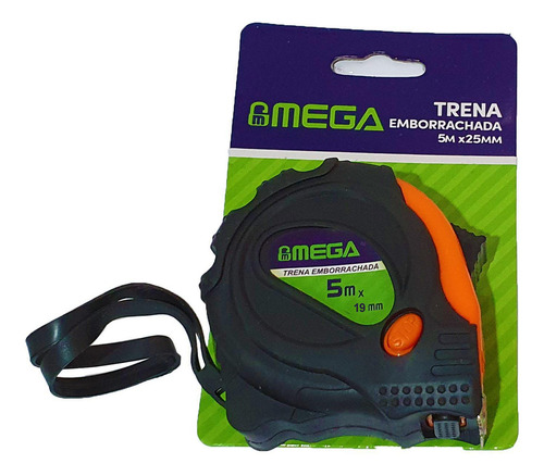 Trena De Aço 5 Metros X 19 Mm Com Trava E Emborrachada