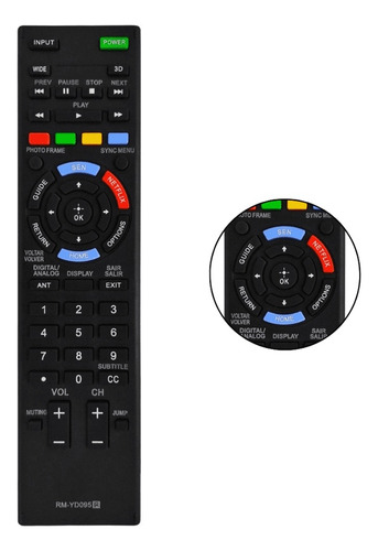 Mando a distancia compatible para televisores LED Sony Smart Lcd Bravia