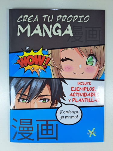 Lote X 2 Libros Crea Tu Propio Manga + Manga Para Colorear