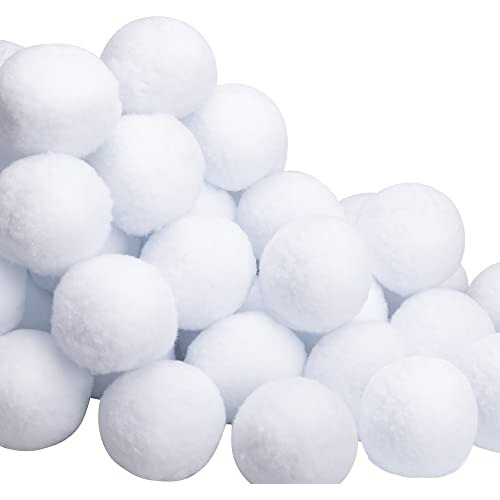 100 Piezas De Bolas De Nieve Falsas Niños De 2.4 Pulga...