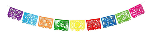 Banner De Festa Mexicana Banner Guirlanda Colorido Estilo B