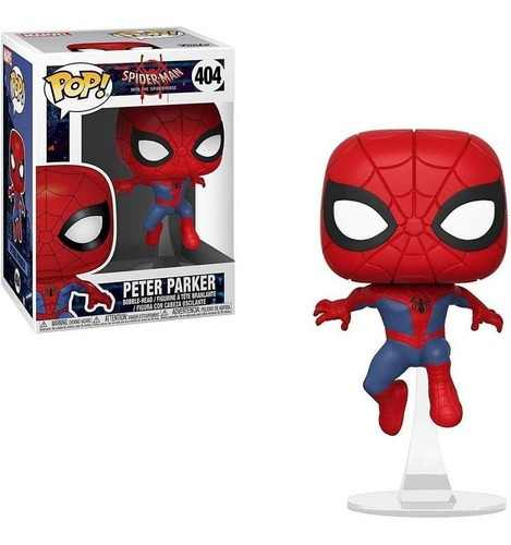 Funko Pop Spider-man en el universo de Spider-verse Peter Parker #404