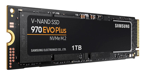 Disco sólido interno Samsung de 1 TB 970 Evo Plus M.2 Nvme negro