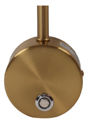 Lámpara De Pared Led De 9 W, Toque Dorado, Atenuación Contin