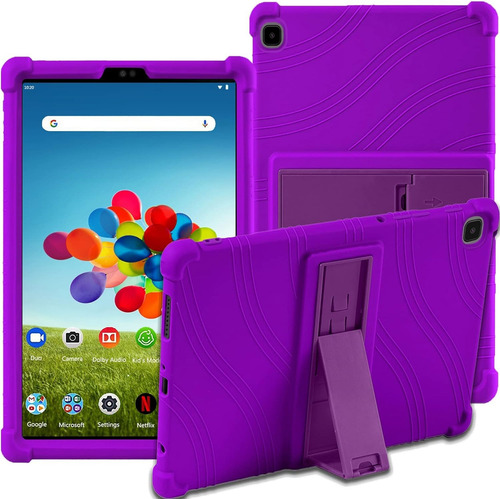 Funda Para Samsung Galaxy Tab A7 Lite 8.7 T220 Silicon Color Morado