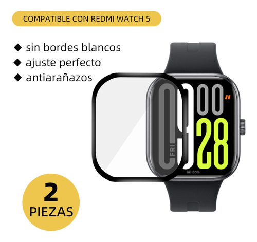 2 Correa Para Redmi Watch 5 4 Xiaomi Band 9 8 Pro Mica Funda Dorado - Rosa Para Redmi Watch 5