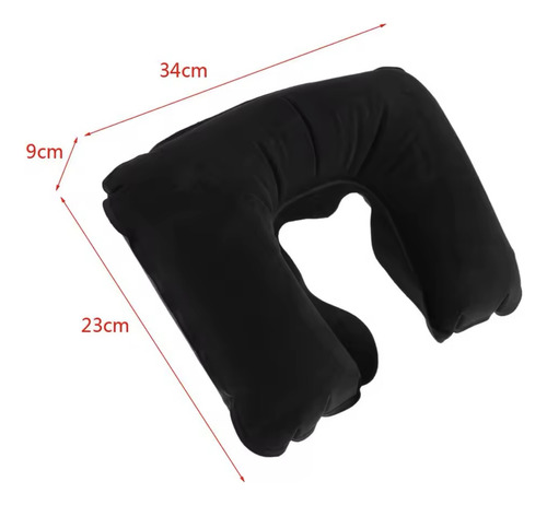 Set Viaje Cuellera Antifaz Tapones Oidos Cojin Cuello Avion