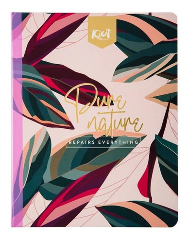 Imagen 8 de 8 de Cuaderno Cosido Kiut Mediano Cuadriculado 50 Hojas 100 Pag