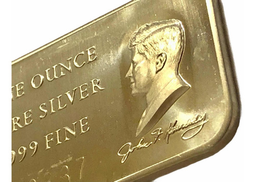 Wow Medalla De Plata De 1 Onza Conmemorando A John F Kennedy (Usado)