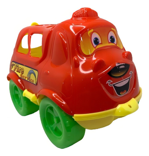 Camion De Encastre - Irv Toys Art. 90 Personaje Camion Bomberos