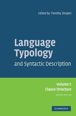 Language Typology And Syntactic Description: Clause Struc...