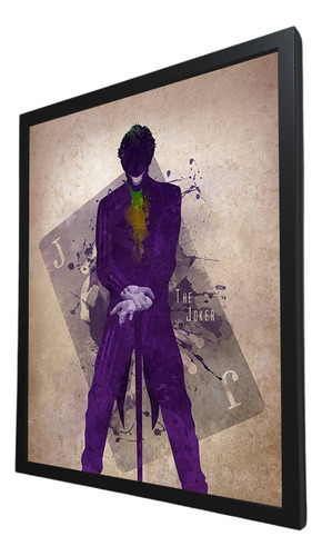Cuadro Decorativo Joker Guason Con Marco Am588 Marco Negro