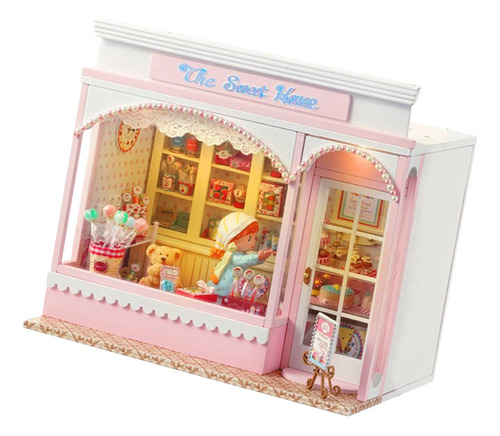 Kits De Casa De Bonecas Em Miniatura Diy, Doce Lar
