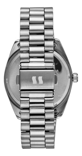 Relógio Feminino Seculus 77287l0svns3 Prateado Rosé Roxo Fundo Rosa