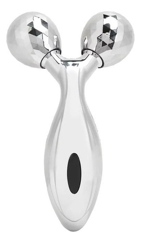 Masajeador De Rodillo Facial Cuello Cuerpo 3d Elimina Arruga Color Plateado