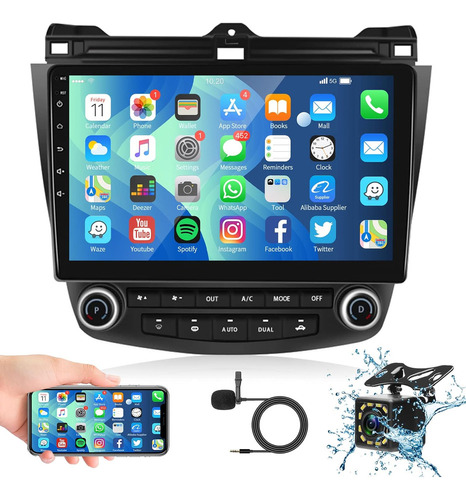 Estéreo Android 10 Carplay De 2 Gb For Honda Accord 2003-20