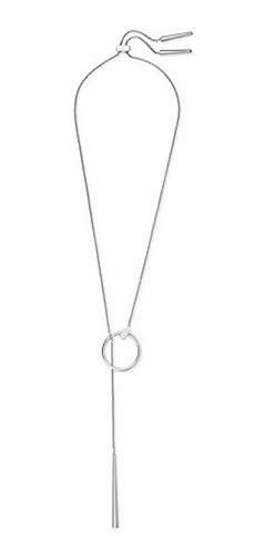 Kendra Scott Tegan Circle Y - Collar En Plata Brillante