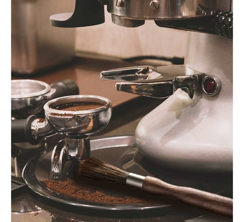 Cepillo Molinillo De Café Con Cerdas De Jabalí Natural Con M
