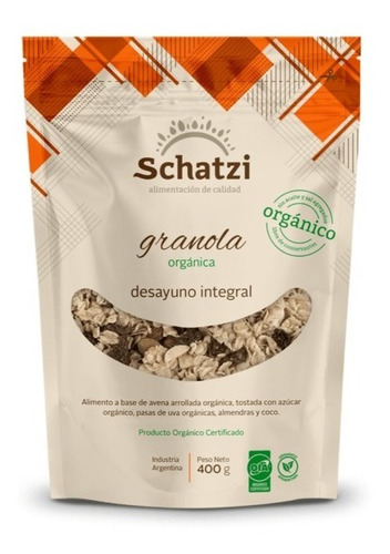 Granola Orgánica Desayuno Integral 400g Pack X 4u