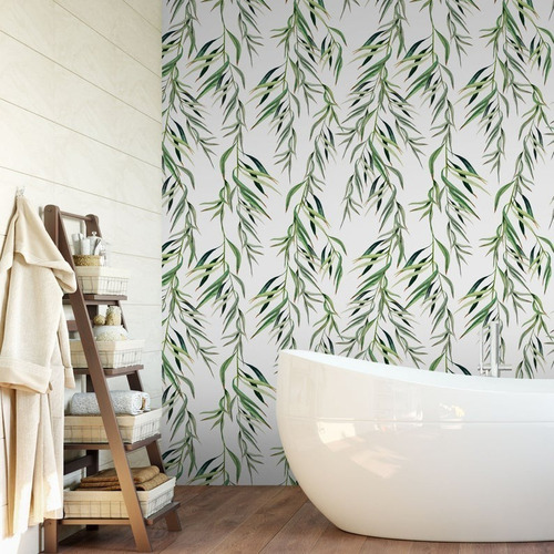 Vinil Decorativo Tapiz Hojas Planta Wallpaper Autoadhesivo Color Lluvia De Hojas