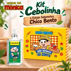 Kit Perfume Cebolinha + Estojo De Sabonetes Chico Bento - R$ 48,90