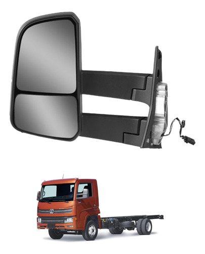 Espelho Retrovisor Completo Vw Delivery 2018/2024 Elétrico