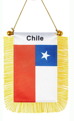 Bandera De Chile Para Colgar En La Ventana, Mini  Na Pa Bch