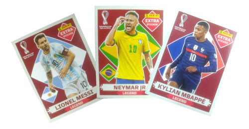 Extra Stickers Panini Messi , Mbappe, Neymar