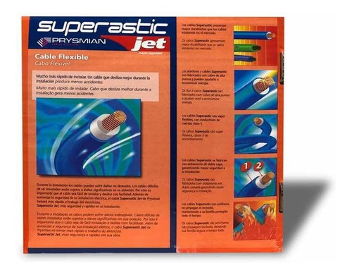Imagen 3 de 10 de Cable 4mm Unipolar Superastic Pirelli Prysmian X200 Mts.