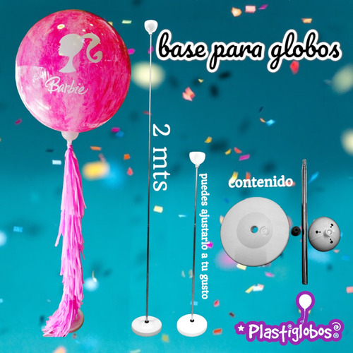 2 Base Columna Para Decoracion De Globo, Fiestas, Cumpleaños
