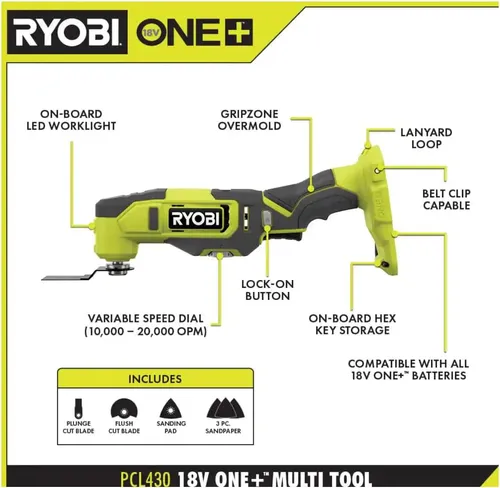 Ryobi One+ Pcl1600k2 Kit Combinado De 6 Herramientas Sin ...