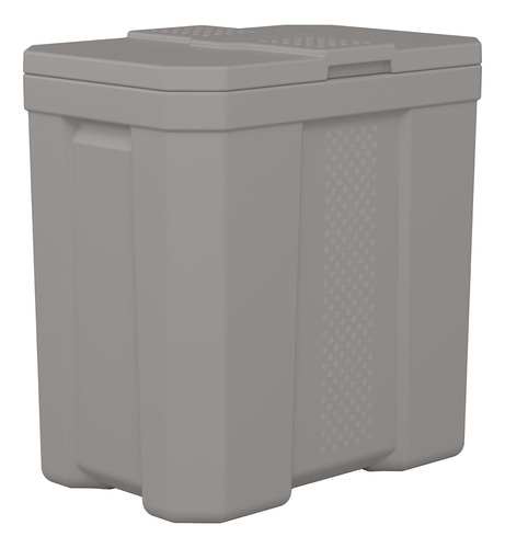 Suncast Caja De Almacenamiento Resistente De 28 Galones Gris Paloma