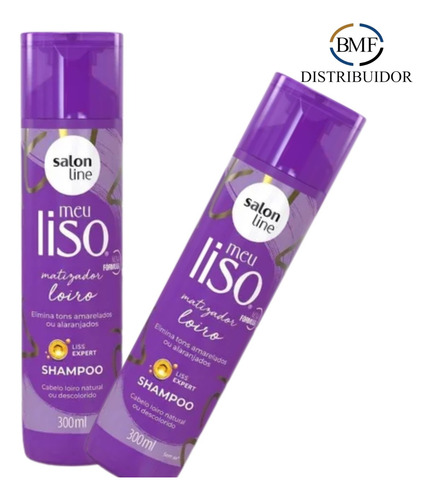 Shampoo Meu Liso Matizador Loiro 300ml Salon Line
