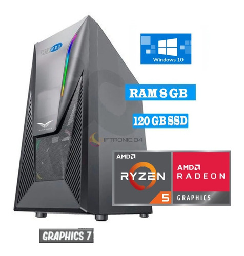 Pc Gamer Ryzen 5 Pro 4650g 8ram 120gb Solido