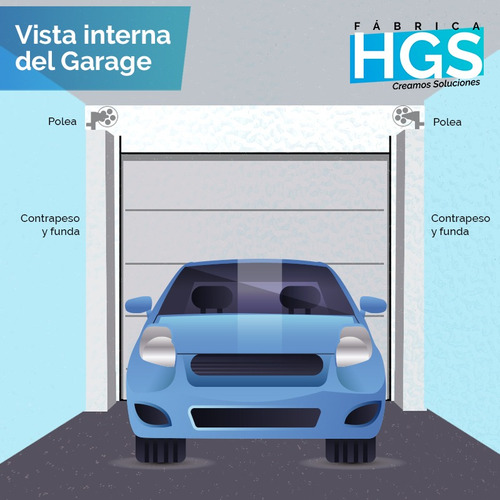 Portón Levadizo Manual 2.55x2.05 Con Puerta Plegado Vertical Gris Oscuro
