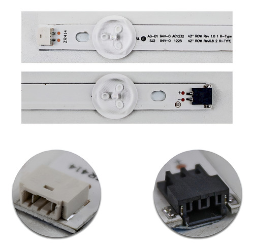 Kit 12 Barras Led Compatível 42ls3400 42lm3400 42lm3700 C/nf