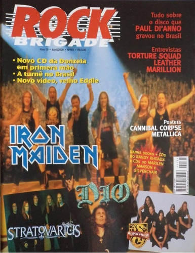 Rock Brigade 165 Iron Maiden Metallica Dio Stratovarius