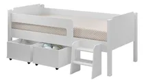 Comprar Cama Solteiro Bela C Grades De Proteção E Baús Organizadores