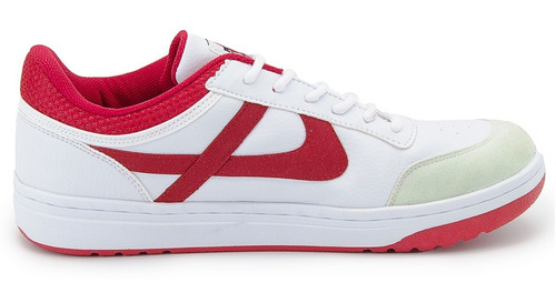 Tenis Panam Mujer Y Hombre Urbano Blanco Rojo Metzli 22-29