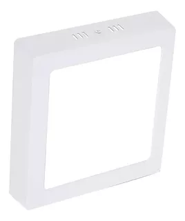 Panel Led Adosable Cuadrado 12w Luz Amarilla Calida Unilux