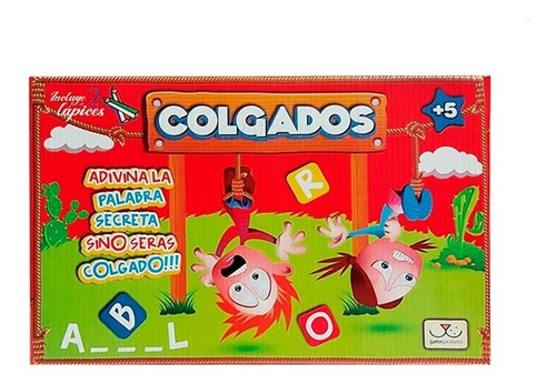 Colgados Juego De Mesa Adivina La Palabra Jugueteria Bloque